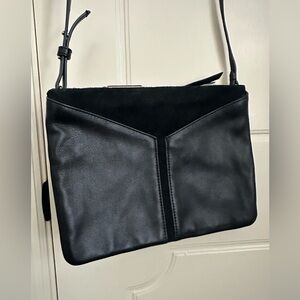 Stella & Dot Covet Leather Suede crossbody